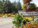panneau d'entr�e d'agglom�ration WOLFISHEIM Bas-Rhin