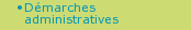 D�marches administratives