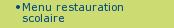 Menu restauration scolaire