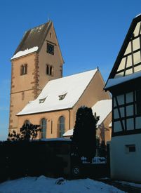 Eglise protestante de Wolfisheim dans le Bas-Rhin
