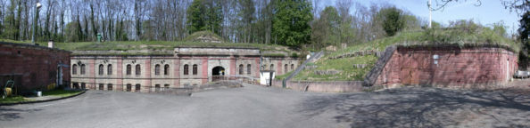 Vue panoramique du fort Kléber de Wolfisheim dans le Bas-Rhin