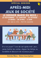Après-midi jeux de société